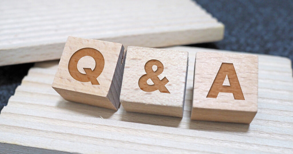 Q&Aの文字が記載されているブロックのイメージ