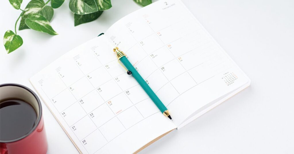 社会保険の加入タイミングをイメージするカレンダー