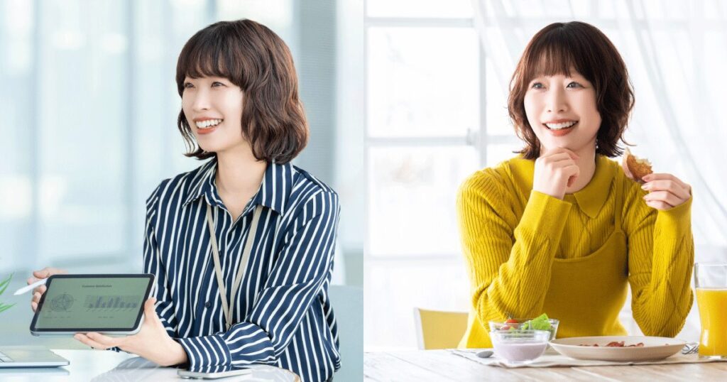 柔軟な働き方で仕事とプライベートを両立する女性のイメージ